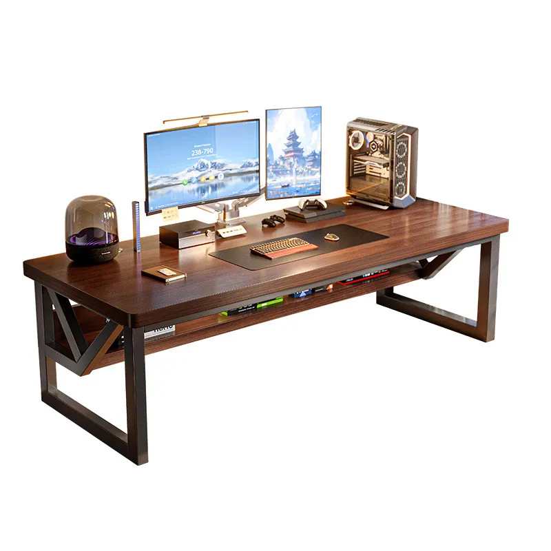 Desk Setup For Studying - Rectangular Computer Desk for Home Office