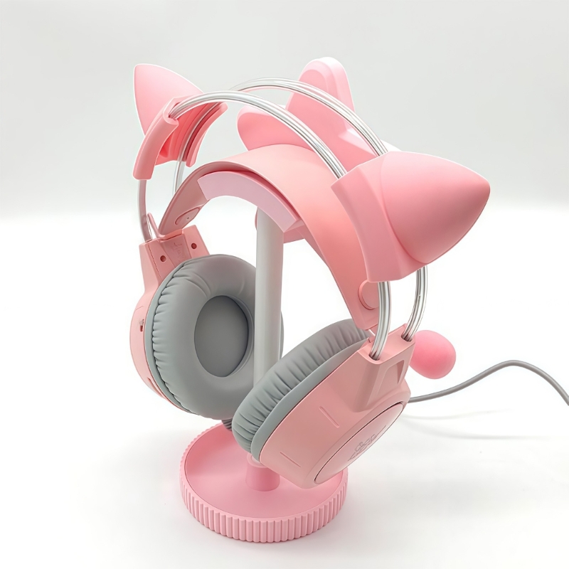 Desk Setup Accessories - Headphone Storage Stand for Desks with