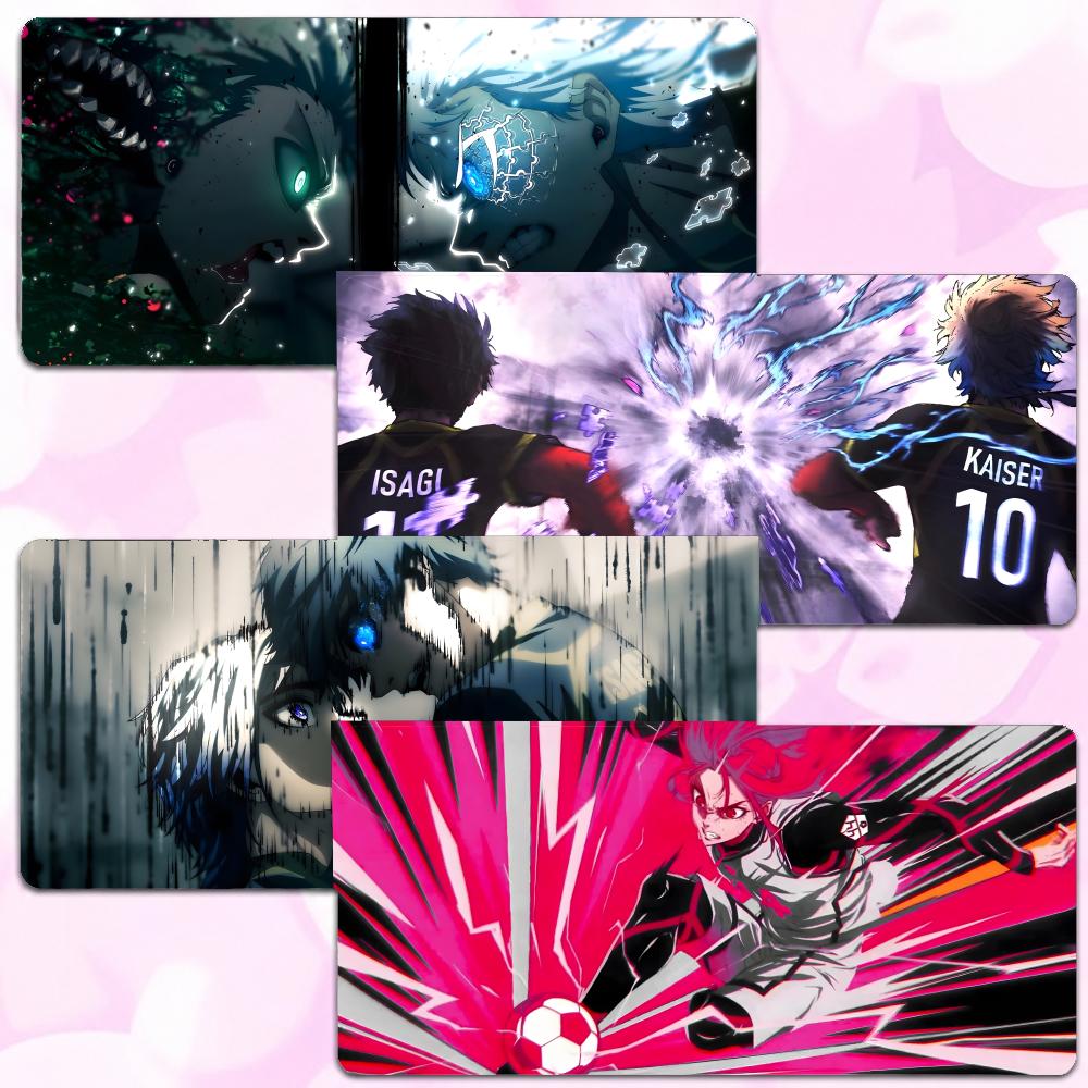 Desk Setup Blue - soccer anime sports B-Blue Lock Mouse