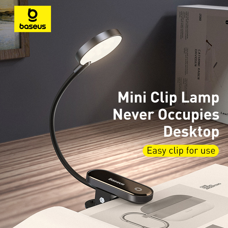 Desk Setup With Laptop - Baseus Portable Desk Lamp LED Mini