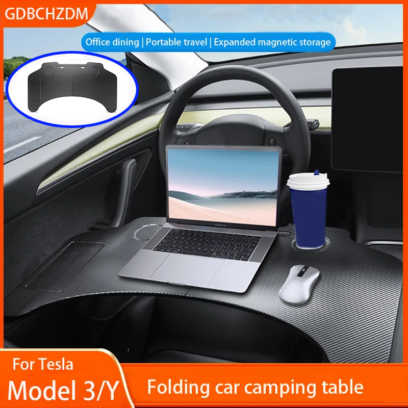 Desk Setup With Laptop - For Tesla Model Y Juniper 2025