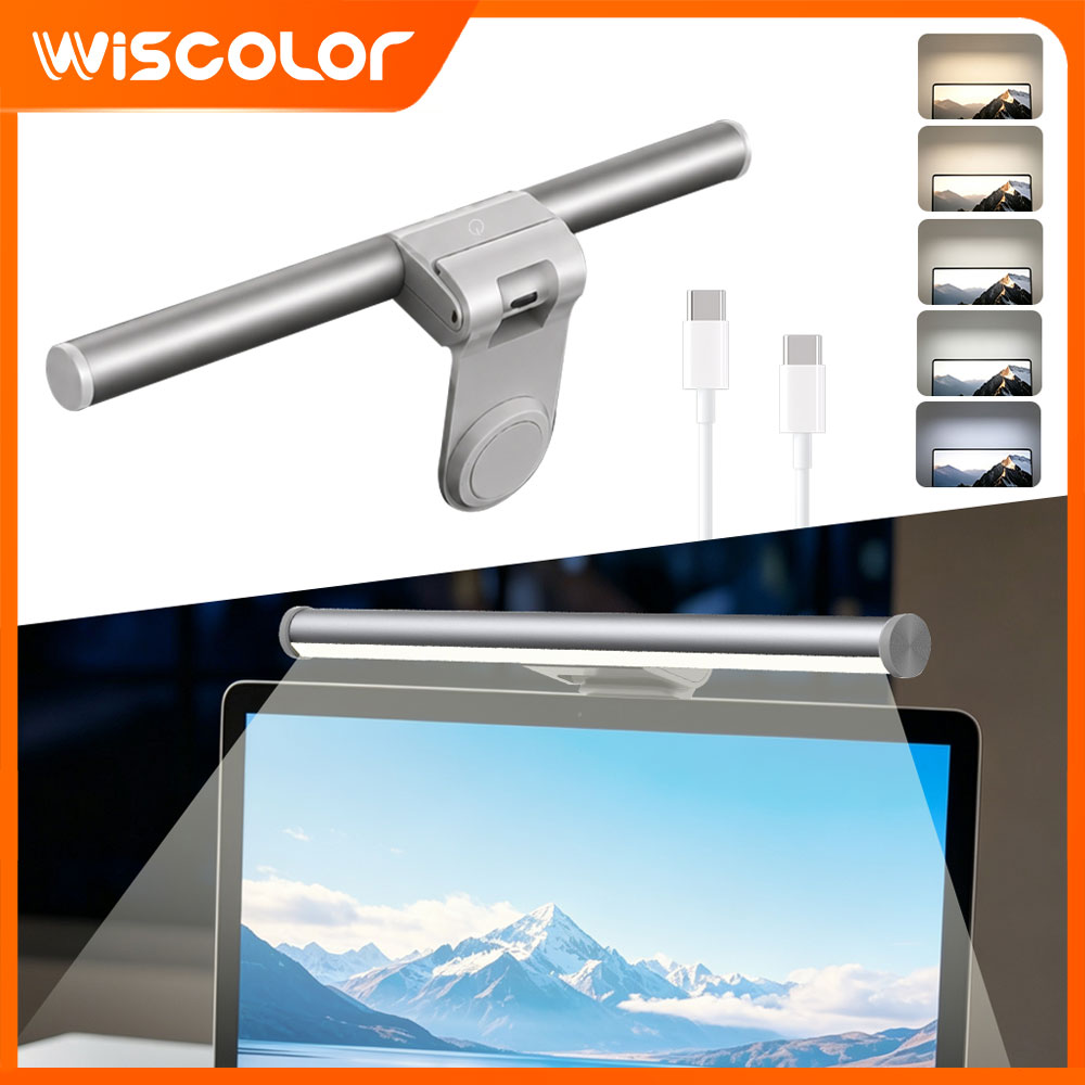 Desk Setup Home Office - RGBIC Led Lights Setup Dimmable Monitor