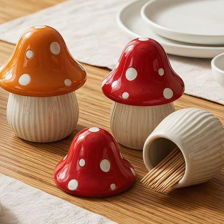Cartoon Mushroom Ceramic Stora - огляд і ціна Desk Setup Organization