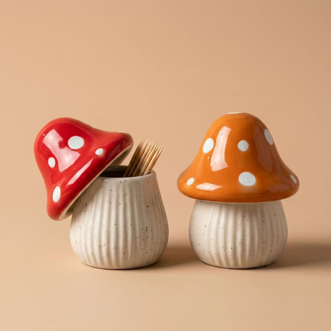 Cartoon Mushroom Ceramic Stora - огляд і ціна Desk Setup Organization