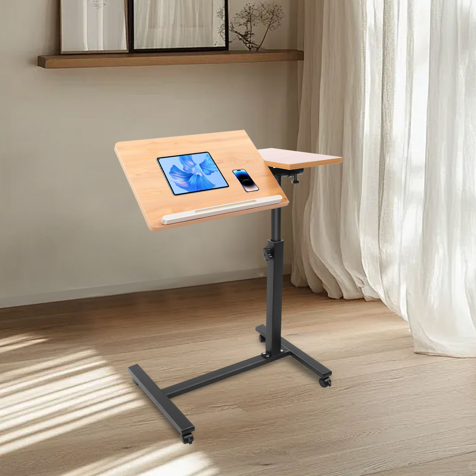 Mobile Laptop Table Adjustable - огляд і ціна Desk Setup With Laptop