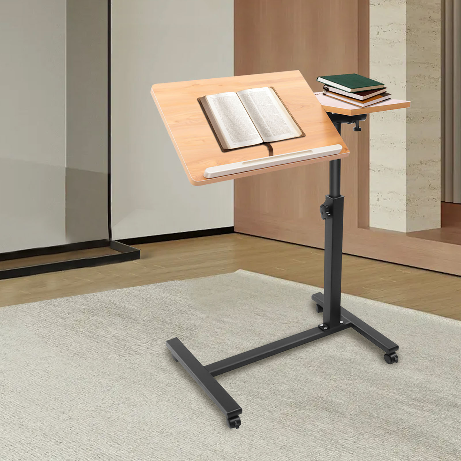 Mobile Laptop Table Adjustable - огляд і ціна Desk Setup With Laptop