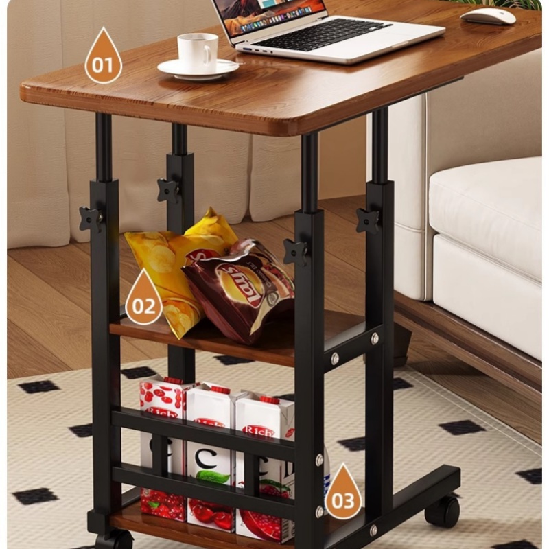 Movable Lifting Bedside Table  - огляд і ціна Desk Setup With Laptop