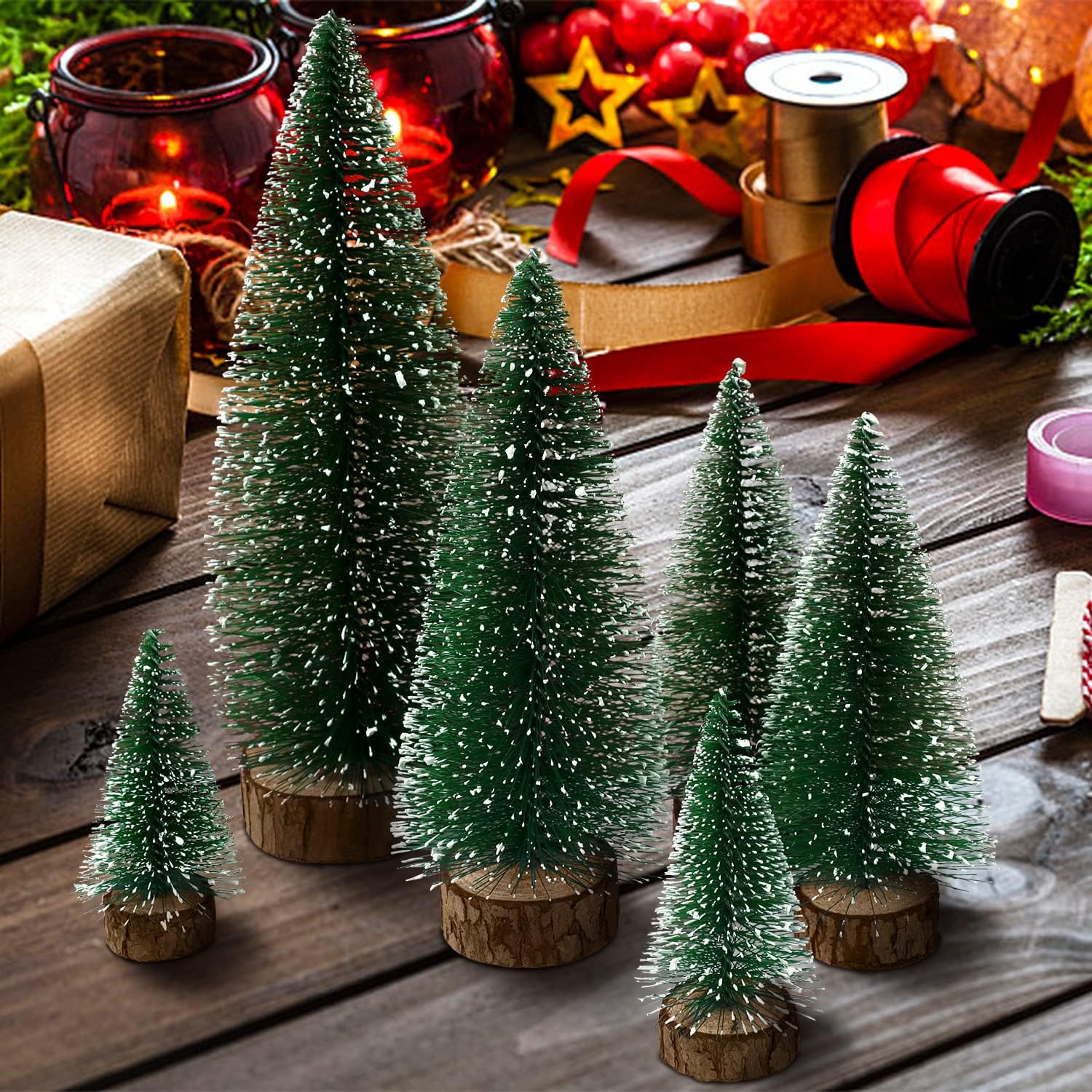 Mini Christmas Tree Bottle Bru - огляд і ціна Desk Setup Green