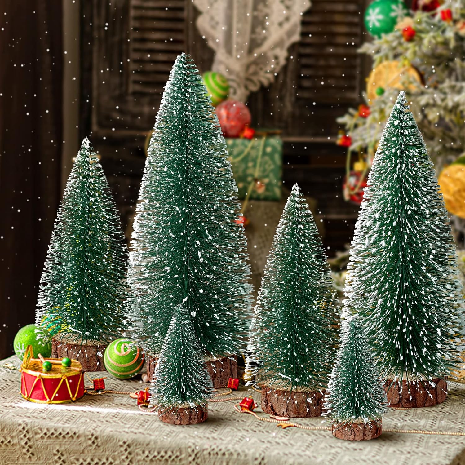Mini Christmas Tree Bottle Bru - огляд і ціна Desk Setup Green