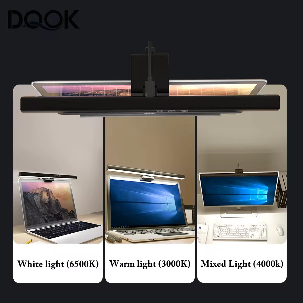 Screen LED Bar Desk Lamp PC Co - огляд і ціна Desk Setup With Laptop