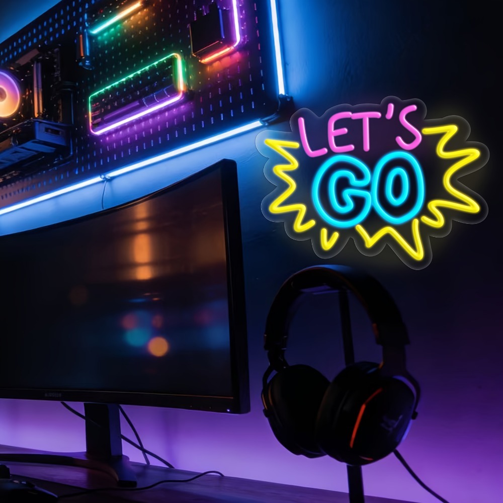 LET'S GO Multicolor LED Neon S - огляд і ціна Desk Setup Inspiration