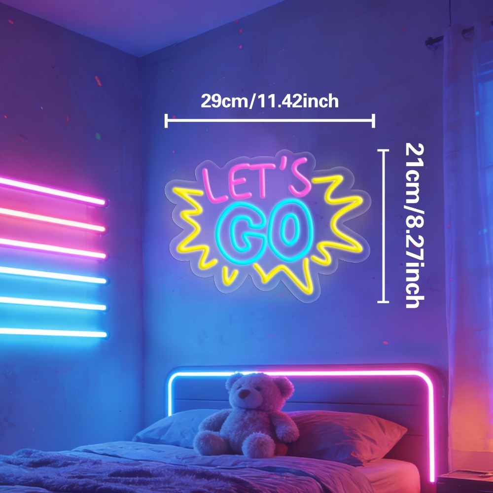 LET'S GO Multicolor LED Neon S - огляд і ціна Desk Setup Inspiration
