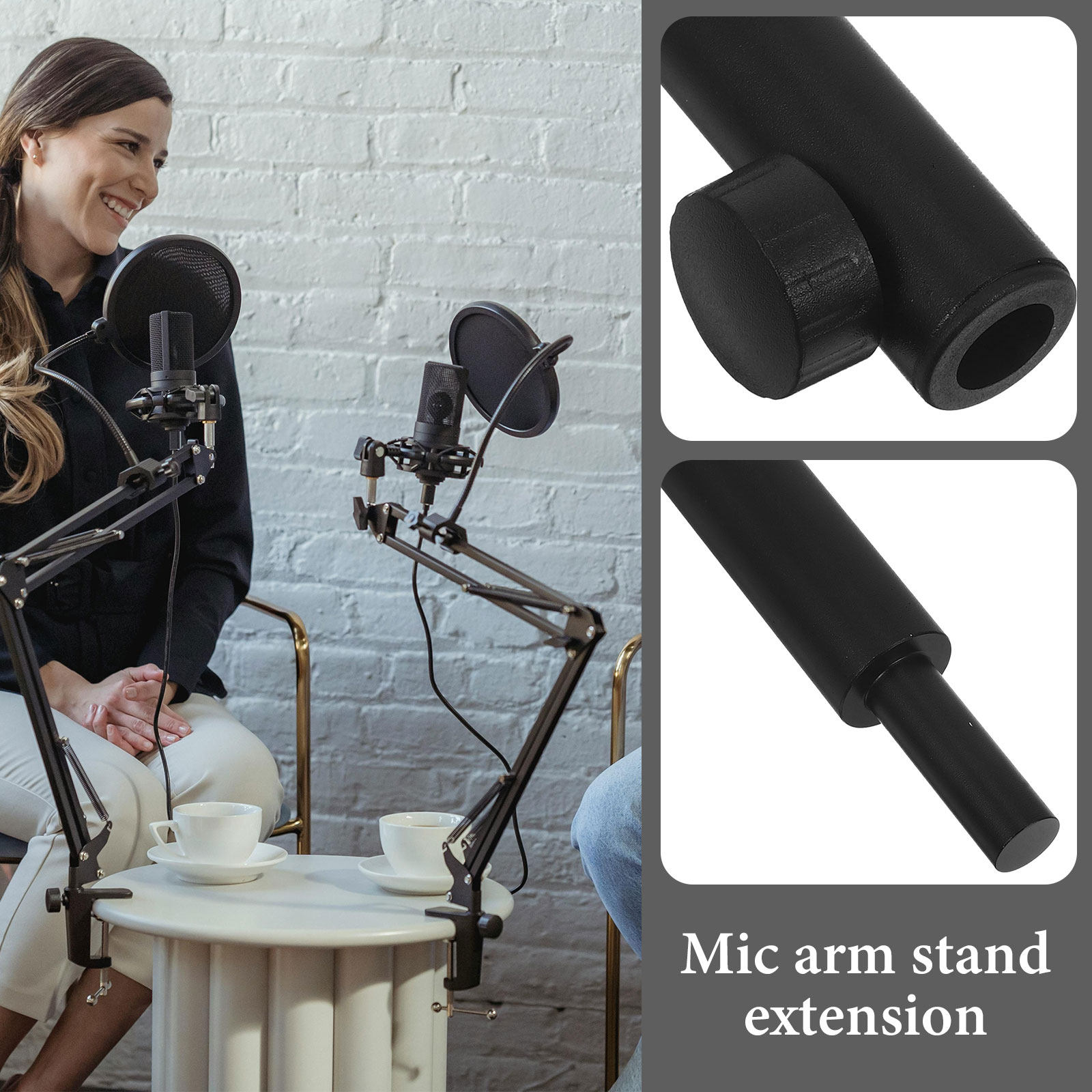 Adjustable Microphone Extensio - огляд і ціна Desk Setup With Mic