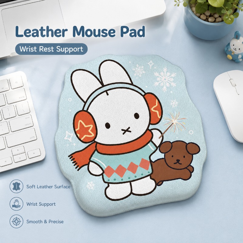Anime Miffy Leather Mouse Pad  - огляд і ціна Desk Setup With Tv