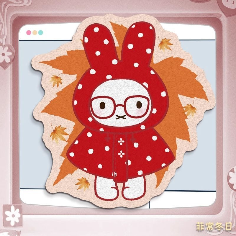 Anime Miffy Leather Mouse Pad  - огляд і ціна Desk Setup With Tv