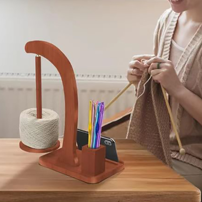 In Stock Wooden Rotating Yarn  - огляд і ціна Desk Setup Organization