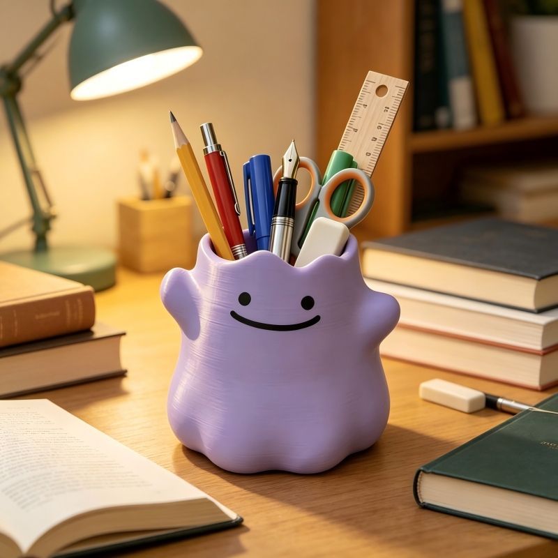 Pokemon Ditto Pen Holder Creat - огляд і ціна Desk Setup Organization