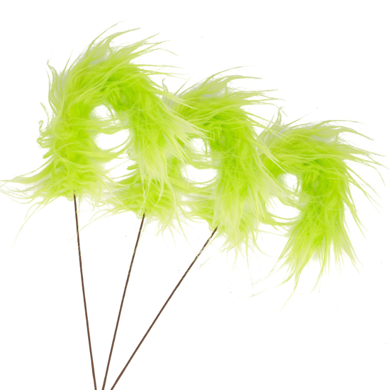 Fluffy Green Grinch Twig Picks - огляд і ціна Desk Setup Green