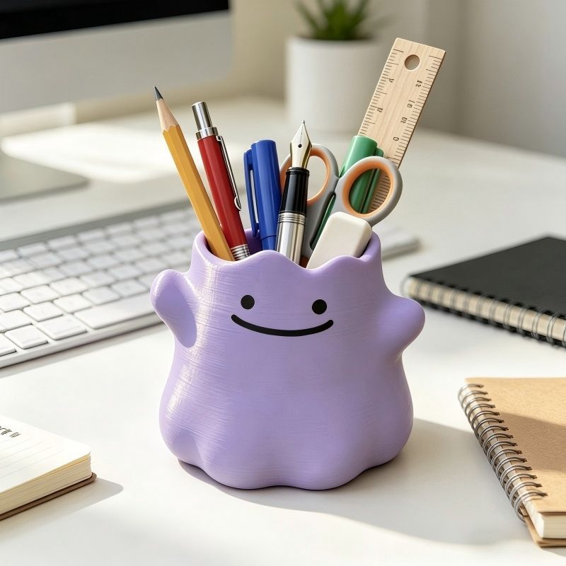 Cartoon Character Pen Holder C - огляд і ціна Desk Setup Organization