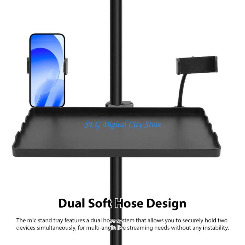 U75B Phone Livestreaming Tray  - огляд і ціна Desk Setup With Mic