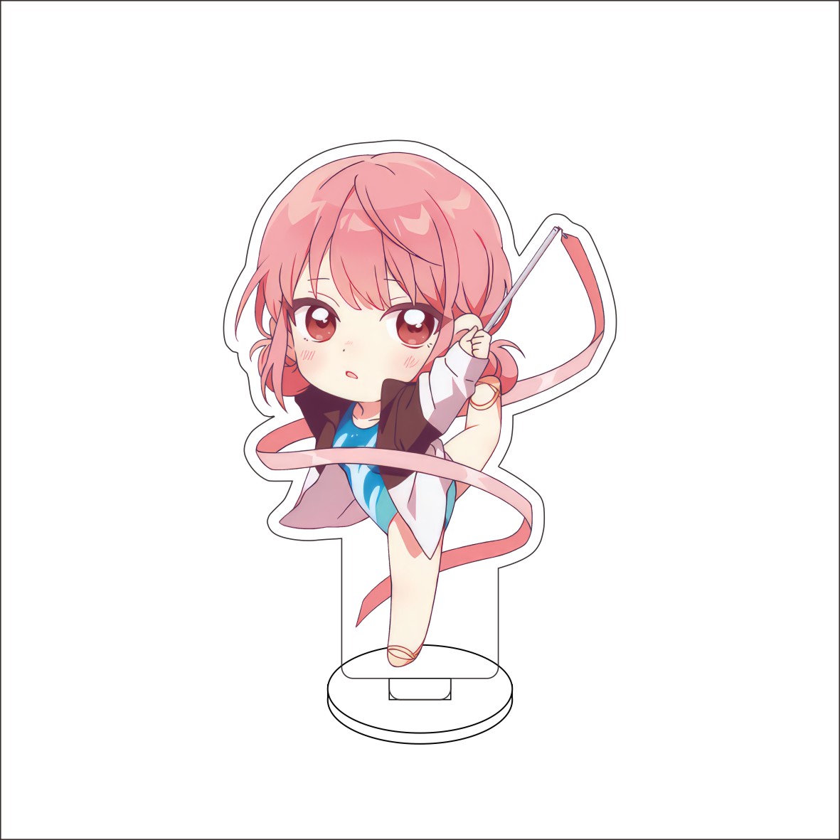 10CM Anime Blue Box Figure Sta - огляд і ціна Desk Setup Blue