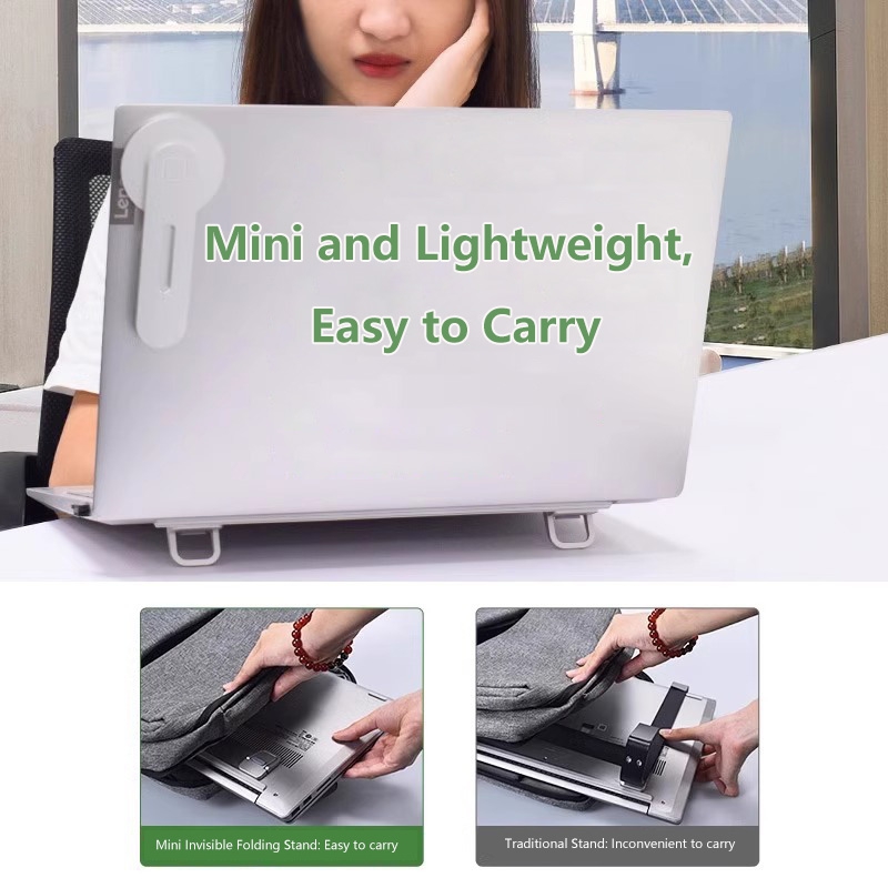 Mini Portable Laptop Stand Hol - огляд і ціна Desk Setup With Laptop