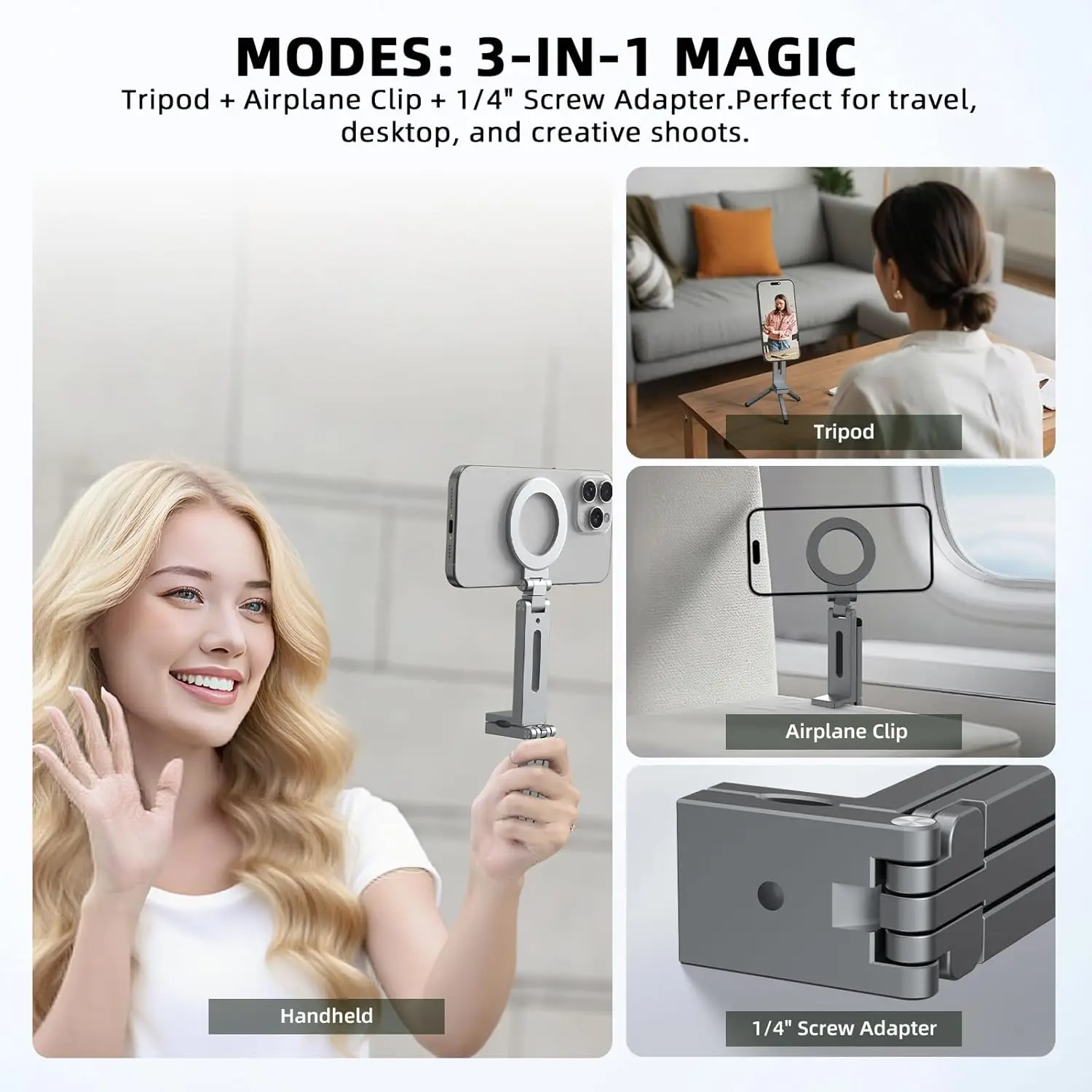 Magnetic Selfie Phone Holder T - огляд і ціна Desk Setup Essentials
