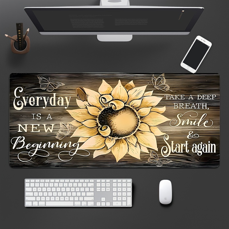 Sunflower Mouse Pad Inspiratio - огляд і ціна Desk Setup Inspiration