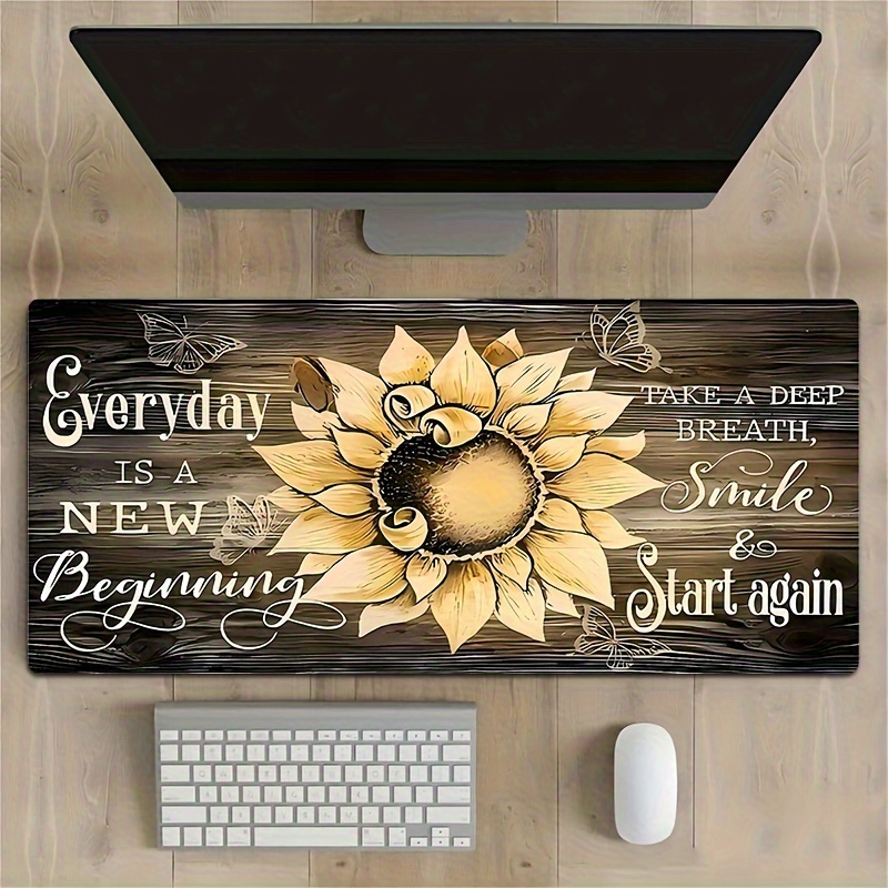 Sunflower Mouse Pad Inspiratio - огляд і ціна Desk Setup Inspiration