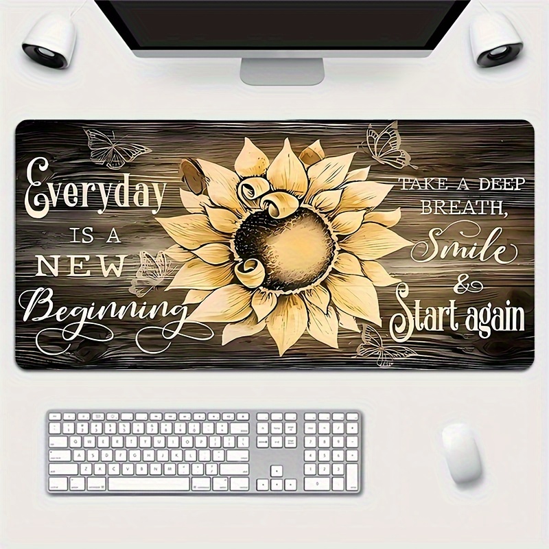 Sunflower Mouse Pad Inspiratio - огляд і ціна Desk Setup Inspiration