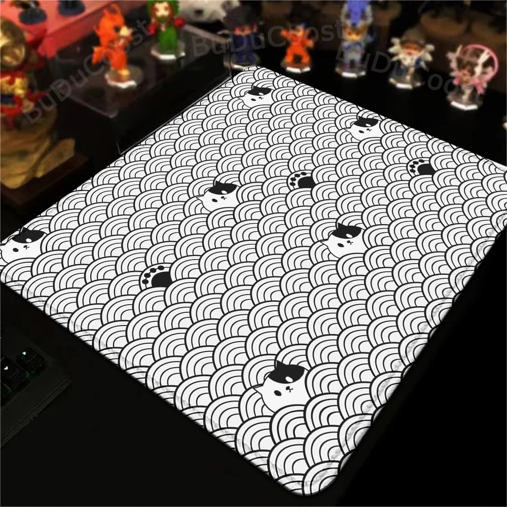 18x22cm Small Rug Black Cat Cl - огляд і ціна Desk Setup Blue