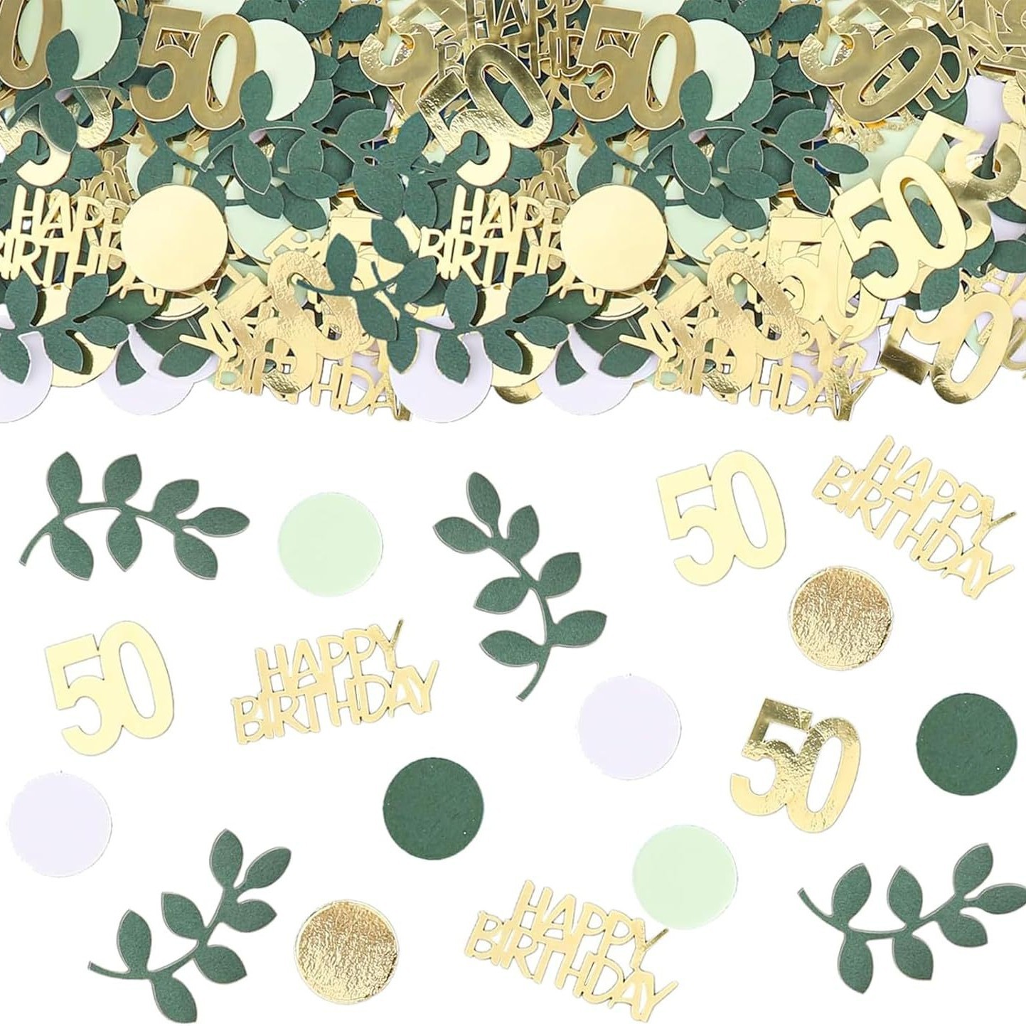 120 Gold Number Birthday Confe - огляд і ціна Desk Setup Green