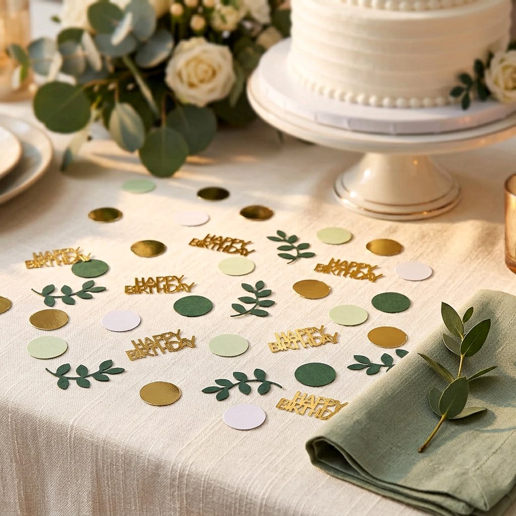 120 Gold Number Birthday Confe - огляд і ціна Desk Setup Green