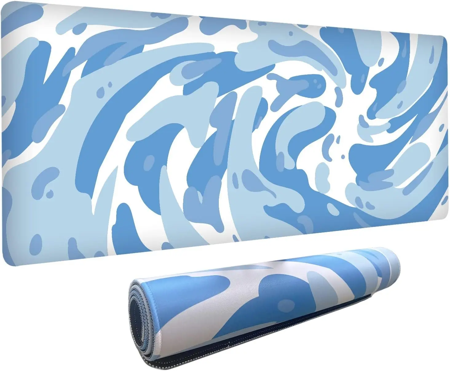 Light Blue Camo Swirl Pattern  - огляд і ціна Desk Setup Blue