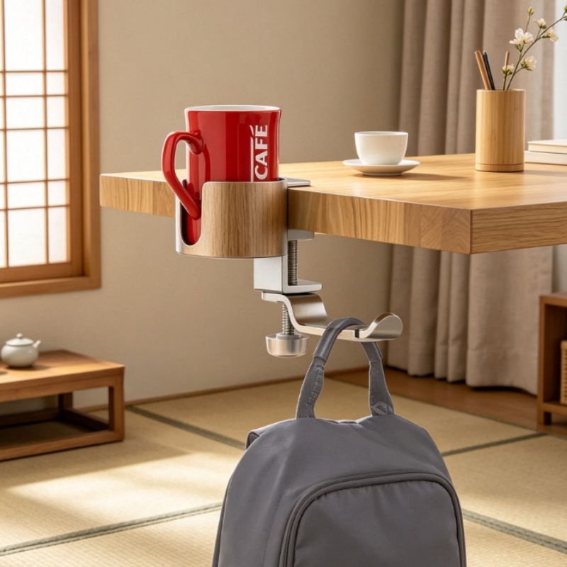 Premium Rotating Cup Holder Al - огляд і ціна Desk Setup Home Office