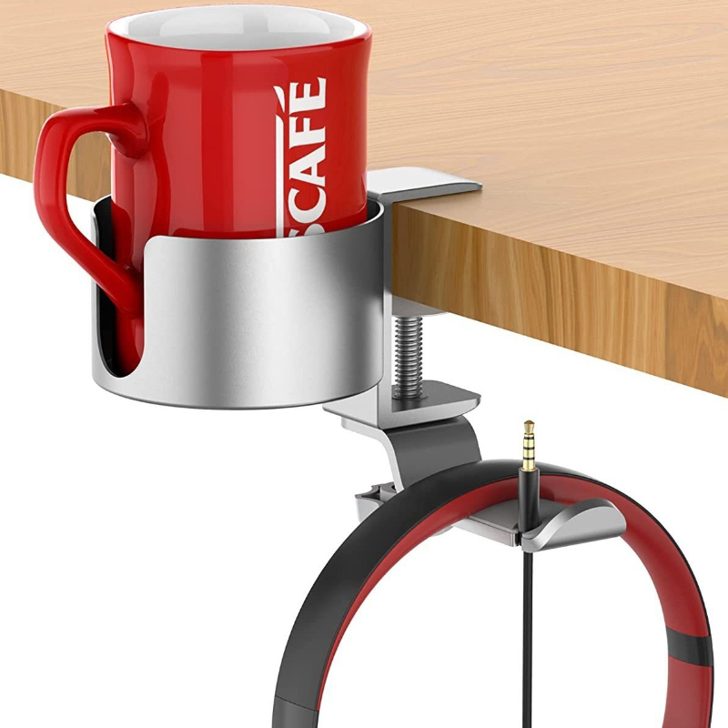 Premium Rotating Cup Holder Al - огляд і ціна Desk Setup Home Office