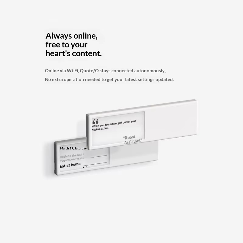 Quote O Smart Wifi E Ink Displ - огляд і ціна Desk Setup Home Office