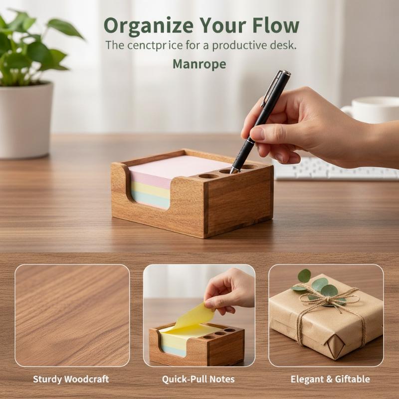Minimalist Wooden Desk Organiz - огляд і ціна Desk Setup Home Office