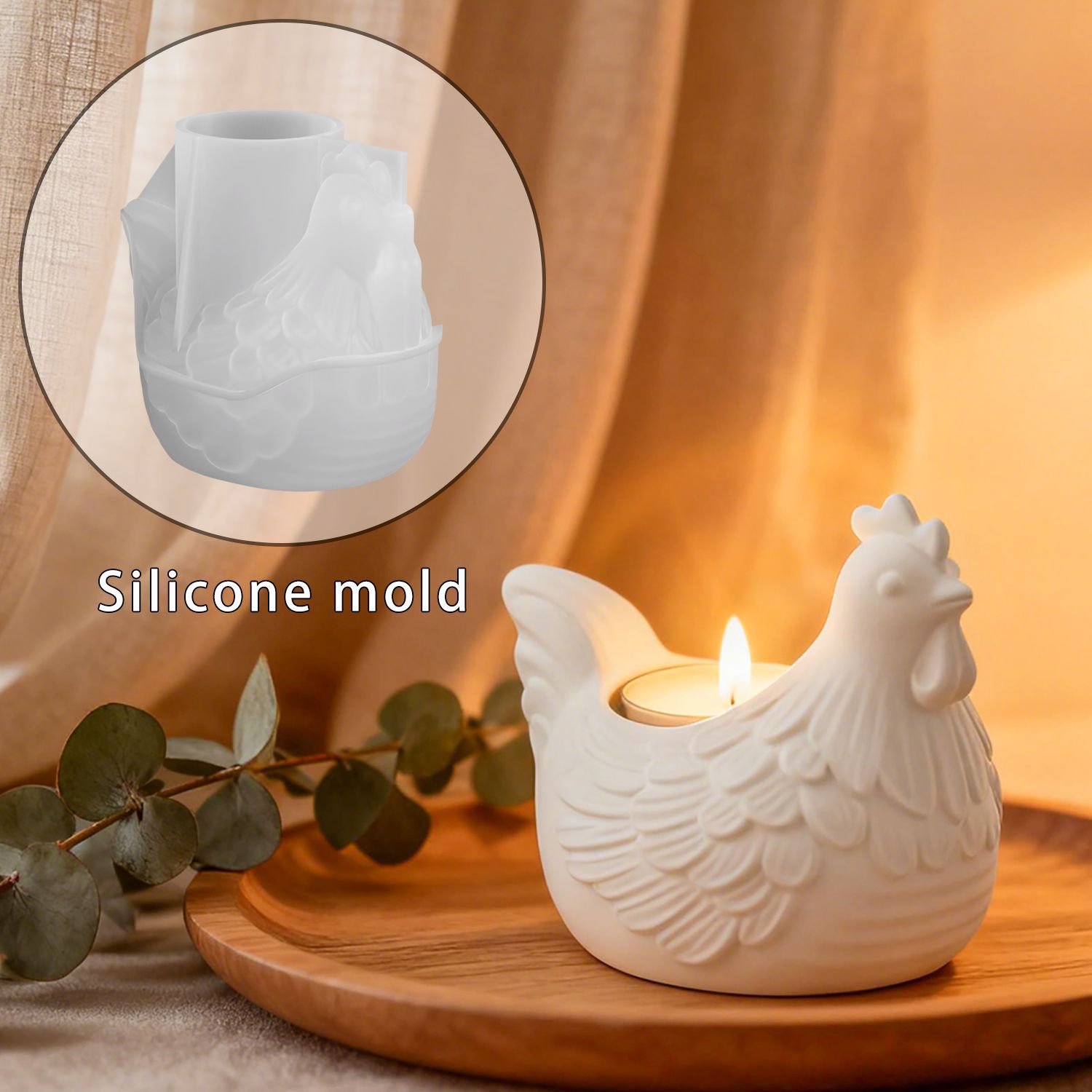 DIY 3D Little Chicken Candle H - огляд і ціна Desk Setup Organization