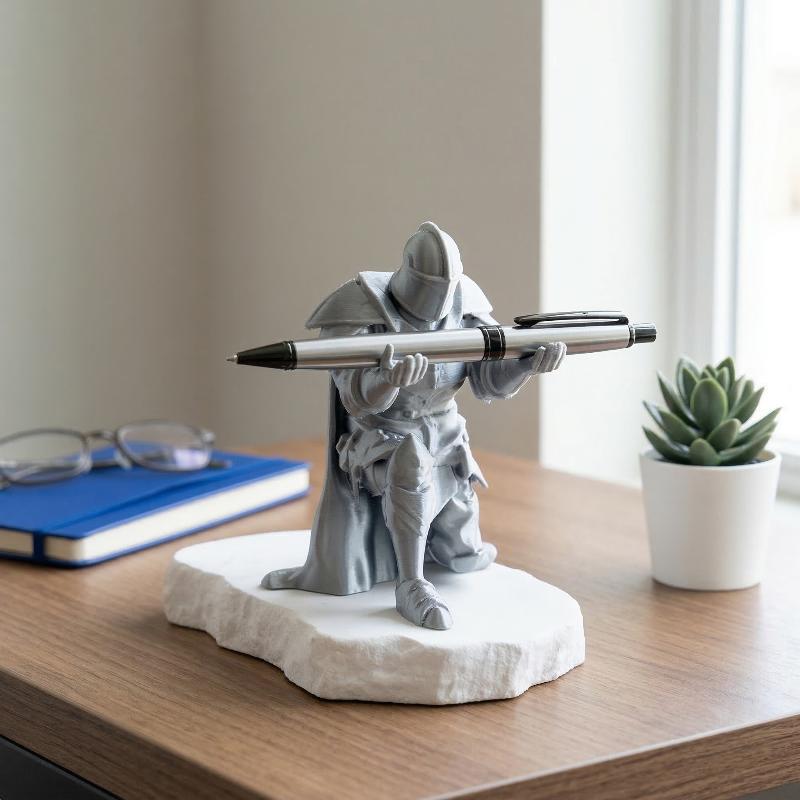 Knight Pen Holder Unique Desk  - огляд і ціна Desk Setup Home Office