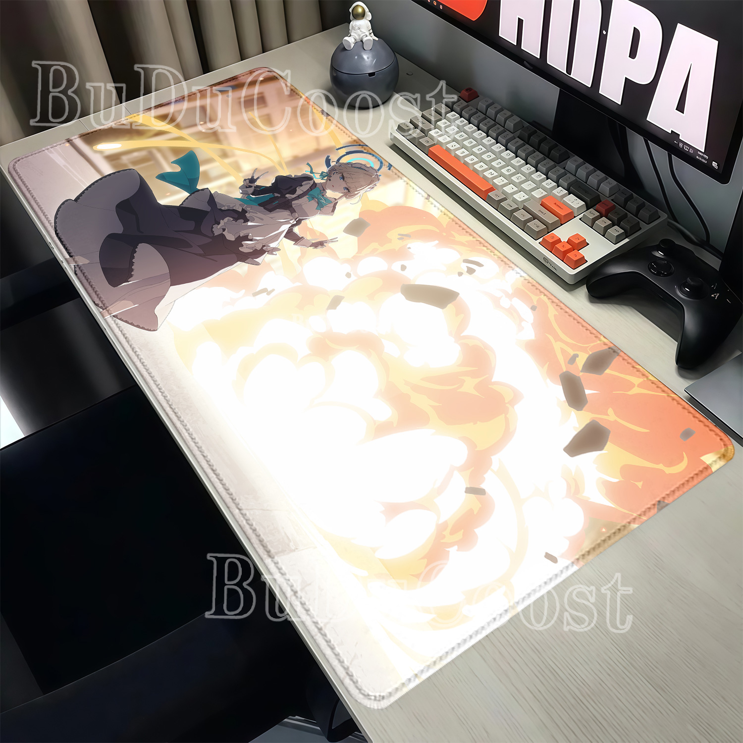 Mousepad Asuma Toki Blue Archi - огляд і ціна Desk Setup Blue
