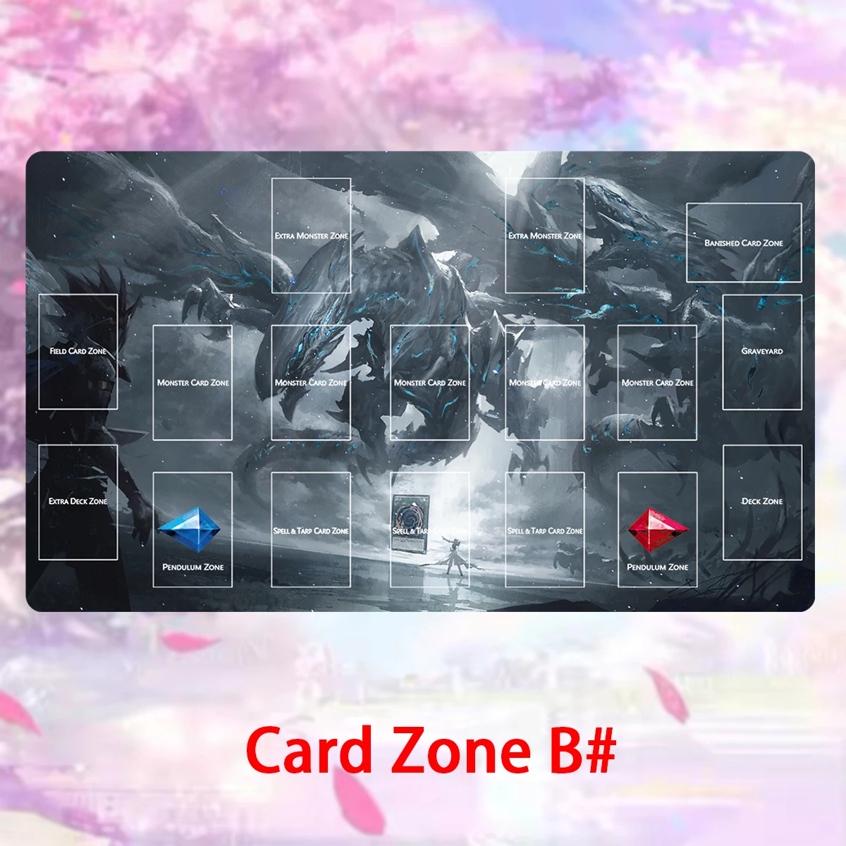 YuGiOh Playmat Neo Blue-Eyes U - огляд і ціна Desk Setup Blue