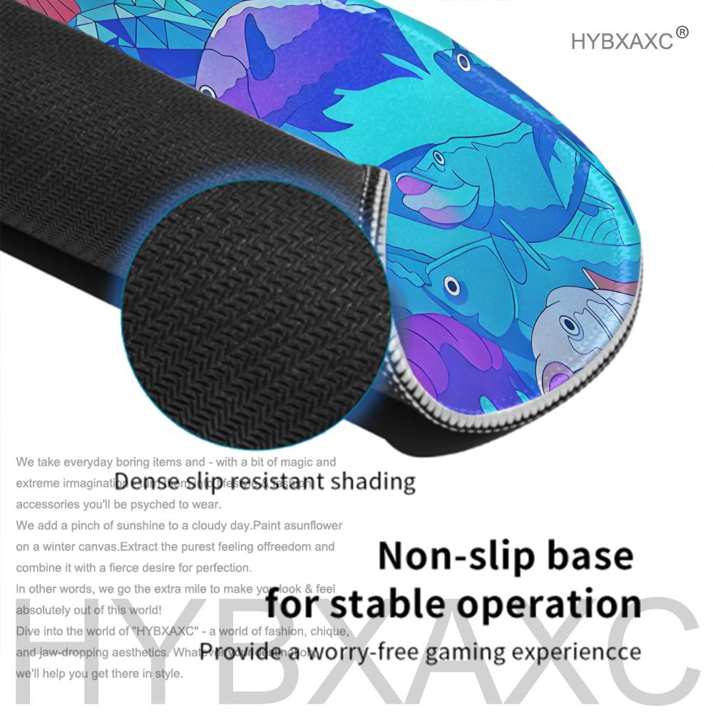 HYBXAXC Mouse Pad Cute Fish De - огляд і ціна Desk Setup Blue