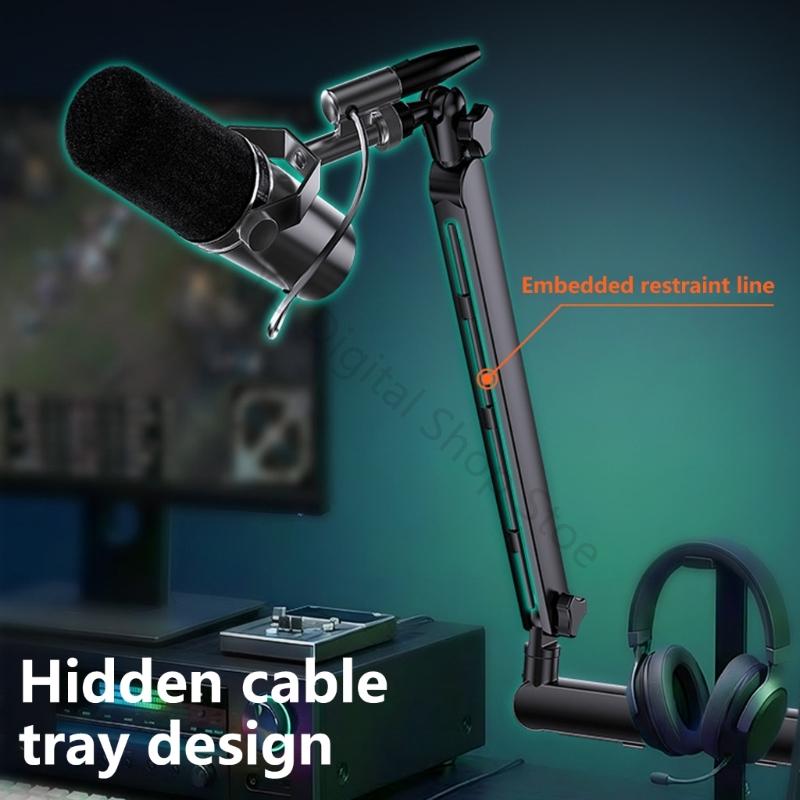 96BA Sturdy Mic Suspension Boo - огляд і ціна Desk Setup With Mic