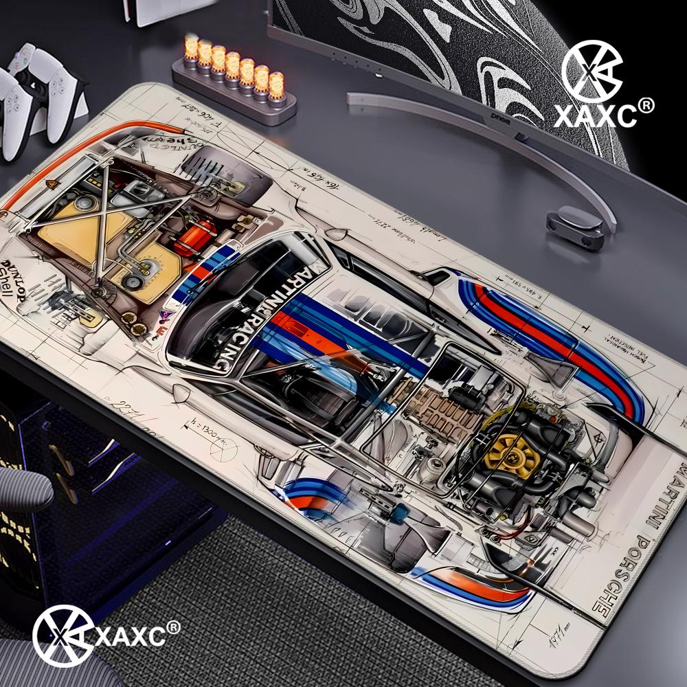 Large Cool Sport Car Blue Red  - огляд і ціна Desk Setup Blue