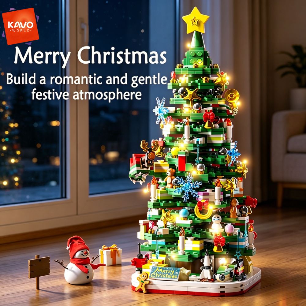 KAVOWORLD 1024pcs Christmas Tr - огляд і ціна Desk Setup Lighting Ideas