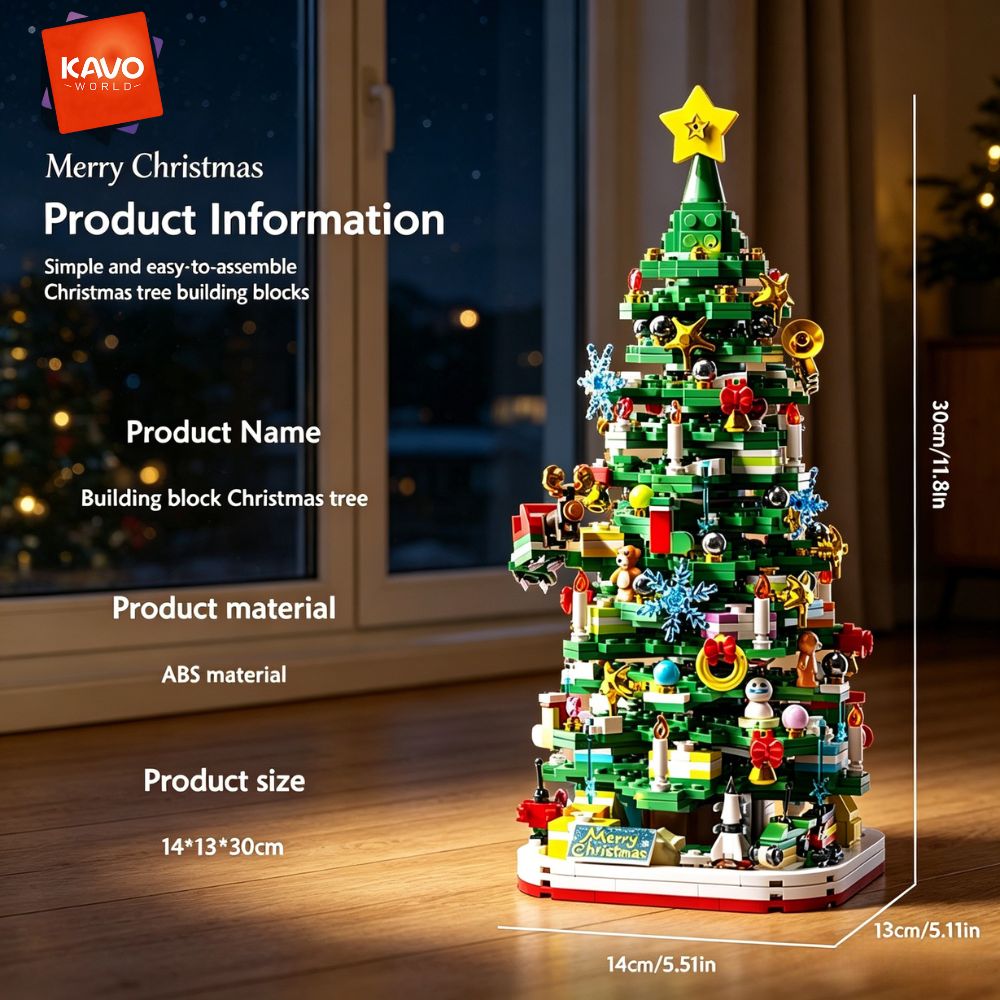 KAVOWORLD 1024pcs Christmas Tr - огляд і ціна Desk Setup Lighting Ideas