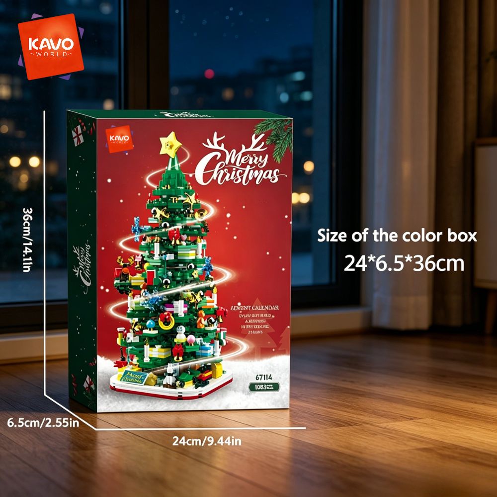KAVOWORLD 1024pcs Christmas Tr - огляд і ціна Desk Setup Lighting Ideas