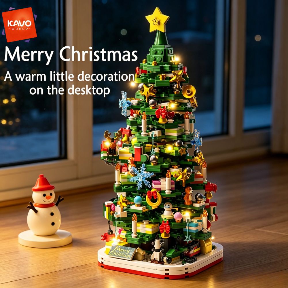 KAVOWORLD 1024pcs Christmas Tr - огляд і ціна Desk Setup Lighting Ideas